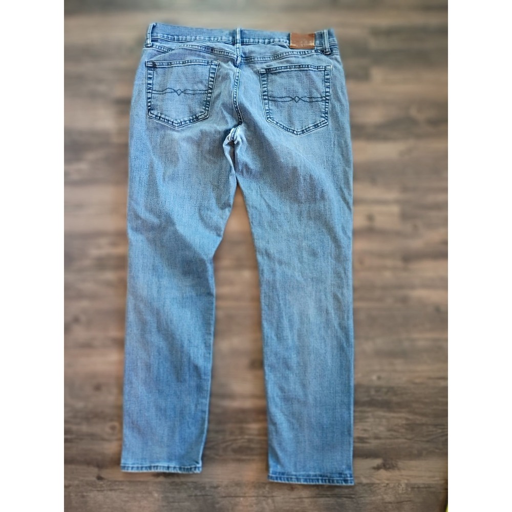 Lucky Brand 410 Athletic Slim Mens Jeans Light Wash 36x32 Blue Denim - Picture 2 of 10